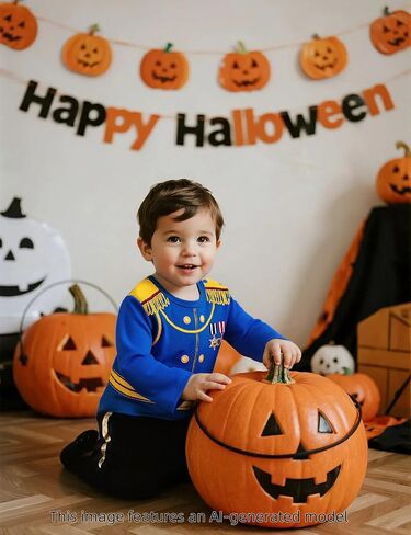 COSLAND Baby Boys and Toddlers' 3Pcs Badge Prince Halloween Costume, Cotton, 12 Months-3T in Kuwait