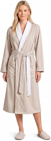 Plush Necessities Luxury Spa Robe - Microfiber with Cotton Terry Lining in Saudi Arabia