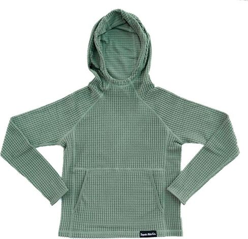 Squak Kids Hoodie-Lil 'Squak Grid Fleece Layer مع Gaiter و Thumbholes & Big Pocket للمشي لمسافات طويلة واللعب في الهواء الطلق in Kuwait