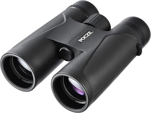 Binoculars for Adults, 12x42 Waterproof and Durable Binoculars with Multi-Coated Optics and Protective Rubber Armor, Lightweight Binocular for Bird Watching, Outdoor Sports, Hunting, Travel-Gray in Kuwait