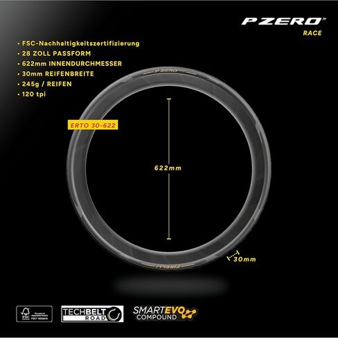 Pirelli P-Zero Race Race Bike Tyre ، 700 × 26C ، أسود in Kuwait