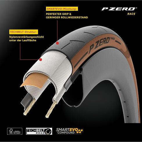 Pirelli P-Zero Race Race Bike Tyre ، 700 × 26C ، أسود in Kuwait