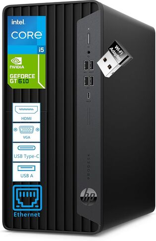 HP Business 13th Generation Envy i7 Tower Desktop, Intel Core i7-13700, 32GB RAM, 1TB SSD, RJ45, SD Card Reader, HDMI, Wi-Fi 6 & Bluetooth, Wired Keyboard & Mouse, Windows 11 Pro, Black in Saudi Arabia