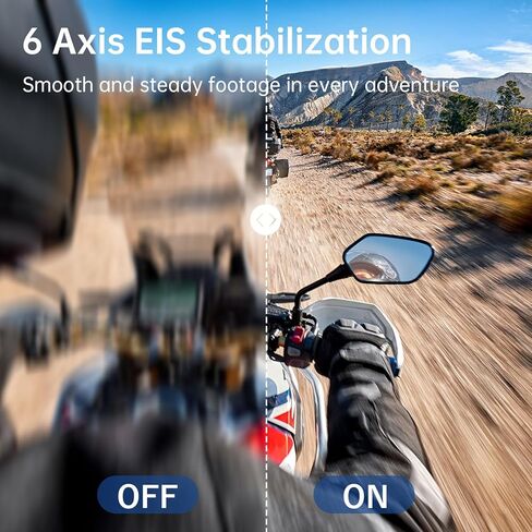 Action Camera Speed 50 4K60FPS WiFi with 2" Touch Screen EIS 5X Zoom Remote Control,Bare Machine Waterproof 33FT with Waterproof Case 131FT, 2x1550mAh Battery, Vlog Camera - Warm Black in Saudi Arabia