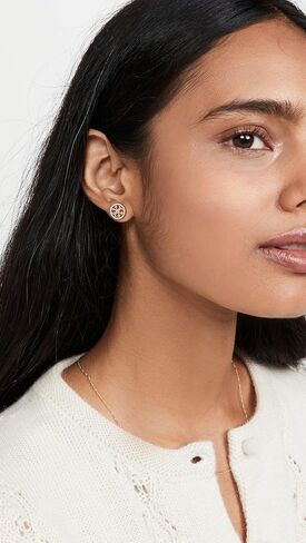 Tory Burch Women's Miller Pave Stud Earrings in Kuwait