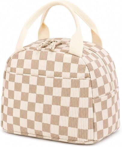 Bluboon Lunch Bag for Women Men Cute Corduroy Lunch Tote Bags Reusable Insulated Lunch Box Large Capacity Reusable Insulated Cooler for Work Picnic or Travel in Saudi Arabia