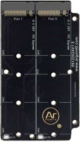 Argon One V5 M.2 NVME التوسع فقط (Dual M.2 NVME Board) in Kuwait
