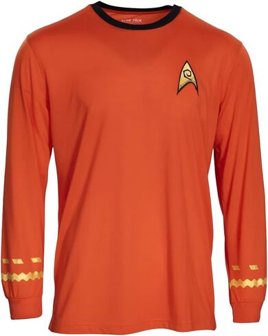 Star Trek Long Sleeve Halloween Costume T-Shirt Captain Kirk Engineering Cosplay in Kuwait