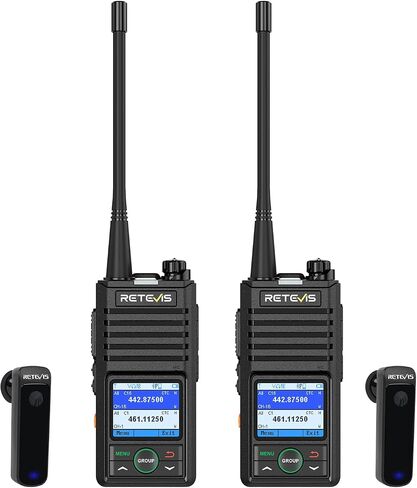 Retevis RB58 Waterproof Bluetooth Two-Way Radio (2-Pack) – Long Range Walkie Talkie with 1800mAh Battery, APP Control, NOAA Weather Alert, VOX, Emergency Alarm for Camping, Hiking, Off-Road in Saudi Arabia