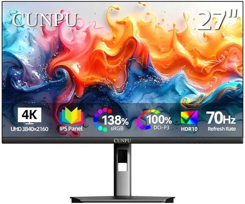 24 Inch Touchscreen Monitor, 10 Point Touch, FHD 1080P 75Hz IPS Screen, 100% SRGB, VESA Wall Mountable, Tilt Adjustment, VGA HDMI USB for PC, Laptop Business & Work Station, Warehouse in Kuwait