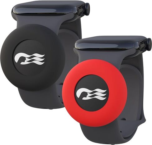 [2 Pack] Princess Ocean Medallion Watch Adapters Holder for Carnival Ocean Medallion (2023, 2024, 2025), Fits Watch Wristbands - Black/White in Saudi Arabia