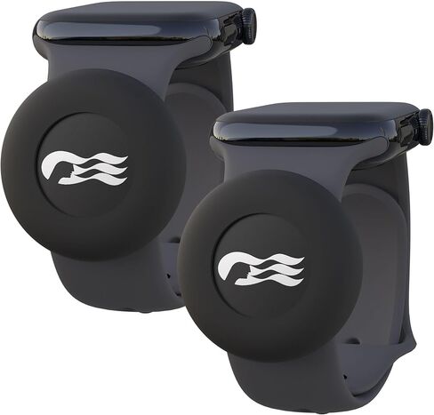 [2 Pack] Princess Ocean Medallion Watch Adapters Holder for Carnival Ocean Medallion (2023, 2024, 2025), Fits Watch Wristbands - Black/White in Saudi Arabia