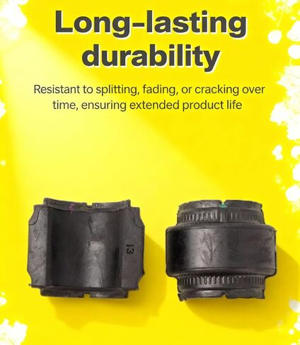 Generic Front Stabilizer Bar Bushings Fit for 2016-2021 Civic - Durable Rubber, Black, Upper and Lower Parts, Pair Replacement Recommended in Kuwait
