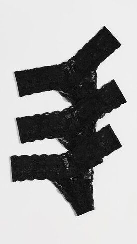 لا تقل Cosabella Women's Never Never Cutie Low Rise Thong 3 Pack ، الأسود/الأسود/الأسود ، حجم واحد in Kuwait