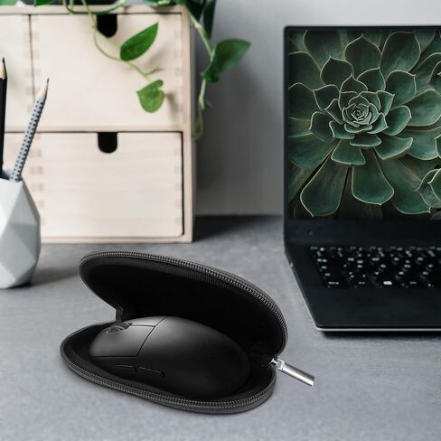 kwmobile Neoprene Case Compatible with Logitech G PRO X Superlight 2 - Case for Mouse Soft Pouch Carry Bag - Black in Kuwait