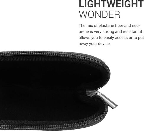kwmobile Neoprene Case Compatible with Logitech G PRO X Superlight 2 - Case for Mouse Soft Pouch Carry Bag - Black in Kuwait