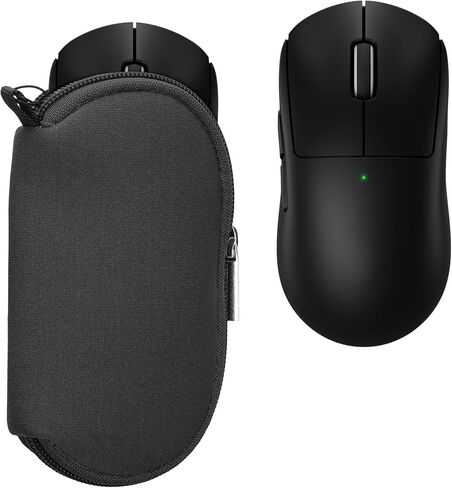 kwmobile Neoprene Case Compatible with Logitech G PRO X Superlight 2 - Case for Mouse Soft Pouch Carry Bag - Black in Kuwait