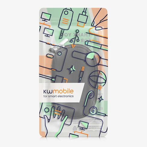 kwmobile Neoprene Case Compatible with Logitech G PRO X Superlight 2 - Case for Mouse Soft Pouch Carry Bag - Black in Kuwait
