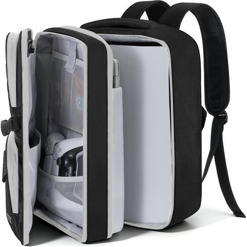 Akozlin Travel Gaming Console Propack متوافقة مع Play Stantion 5 4 PS5 Pro/PS4/PS4 Pro/PS4 Slim/Xbox One X S مع جيوب لملحقات الهاتف in Kuwait