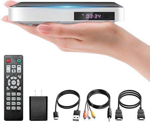 مشغلات Arafuna DVD للتلفزيون HDMI ، مشغل DVD صغير مع جميع المنطقة المجانية ، 1080p HD DVD Player لدعم التلفزيون الذكي CD/DVD USB/TF ، والتحكم عن بعد ، PAL/NTSC وتنسيقات متعددة in Kuwait