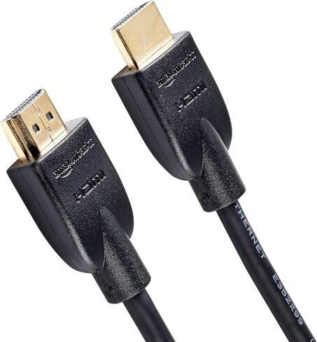 Amazon Basics High-Speed 4K Ultra HD HDMI 2.0 Cable/Cord, 6 feet, 1-Pack, Case of 84, 18 Gbps, 60 Hz, 2160p, 48 bit, Male-to-Male, Ethernet Ready, 3D, Black in Saudi Arabia