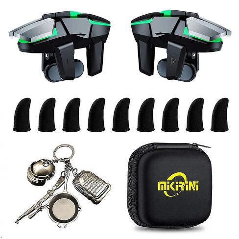 13 in 1 Mobile Phone Gaming Triggers Combo Kits for iPhones/Android Phones, Mobile Phone Game Controller for PUBG Mobile/Call of Duty/Apex (Metal) in Kuwait
