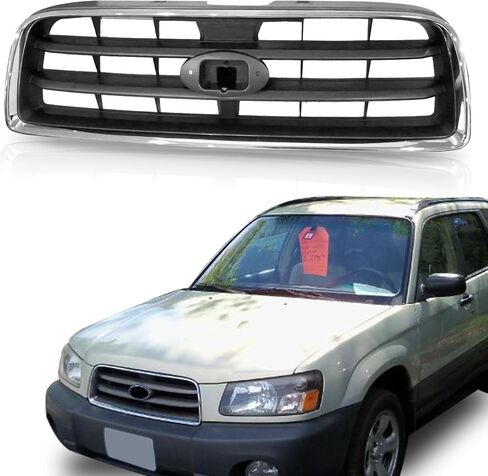 PartsFlow Front Bumper Grille Black For 2008-2012 Subaru Forester X/XS/XSL/XT Sport Utility in Saudi Arabia