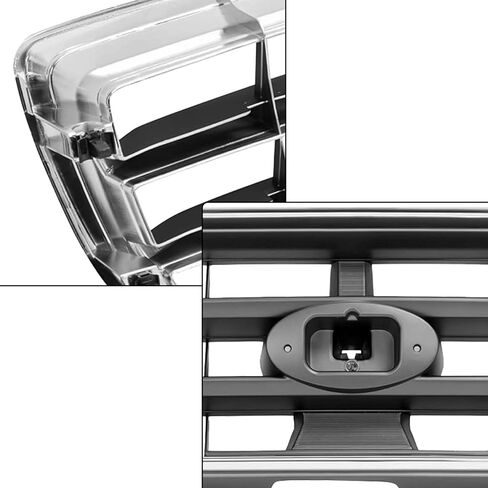 PartsFlow Front Bumper Grille Black For 2008-2012 Subaru Forester X/XS/XSL/XT Sport Utility in Saudi Arabia