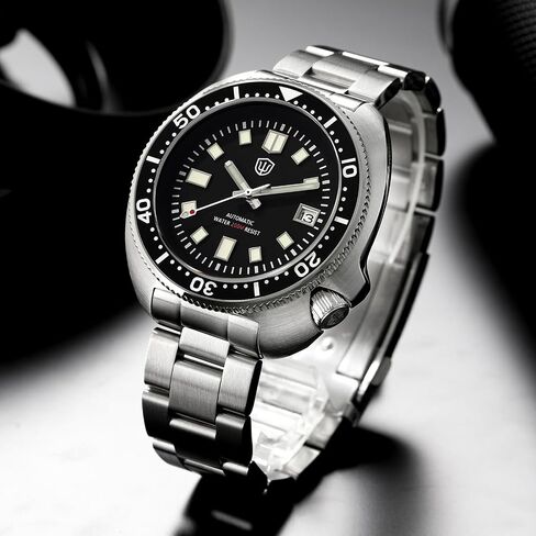 ساعات غواص أوتوماتيكية من واتش دايفز للرجال، حركة NH35 6105 ساعة يد 200 متر كريستال ياقوتي للرجال ساعة مضيئة للغاية 316L من الفولاذ المقاوم للصدأ in Kuwait