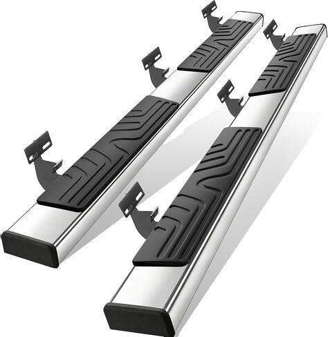 6.5" Running Boards Compatible with 2009-2018 Dodge Ram 1500 Crew Cab,2010-2024 2500/3500, 2019-2024 Ram 1500 Classic Crew Cab Mirror Stainless Steel Nerf Bars, Side Steps for Truck in Kuwait