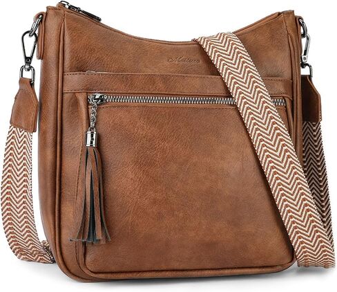 أكياس Meitrue Crossbody للنساء العصرية ، محفظة Crossbody متوسطة من الجلد مع شرابة حقائب الكتف خفيفة الوزن in Kuwait