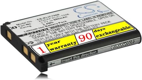 3.7V 660mAh KLIC-7006 LB-012 Battery Replacement for Easyshare M580 EasyShare M552 Friendly Zoom FZ52 EasyShare M531 EasyShare M215 EasyShare M577 EasyShare Easyshare M575 in Kuwait