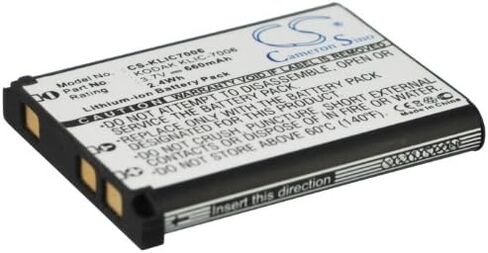 3.7V 660mAh KLIC-7006 LB-012 Battery Replacement for Easyshare M580 EasyShare M552 Friendly Zoom FZ52 EasyShare M531 EasyShare M215 EasyShare M577 EasyShare Easyshare M575 in Kuwait