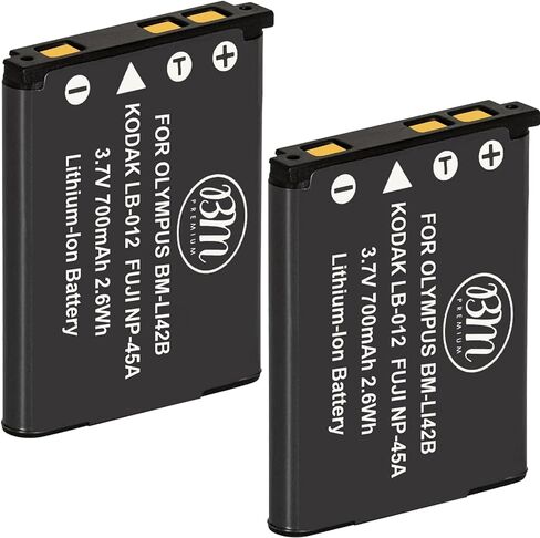 BM Premium 2 Pack of LB-012 Batteries for Kodak KLIC-7006, PIXPRO FZ55, FZ55-BK, FZ53 Cameras in Kuwait