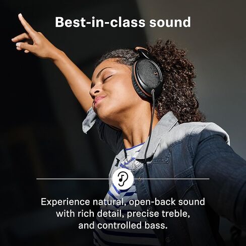 Sennheiser HD 505 سماعات الرأس ، السلكية ، الزائدة ، مع صوت شفاف وباس متحكم ، والراحة المحسنة للموسيقى والعمل والألعاب-بما في ذلك. 1.80 م كابل ، حقيبة الرباط - طبعة النحاس in Kuwait