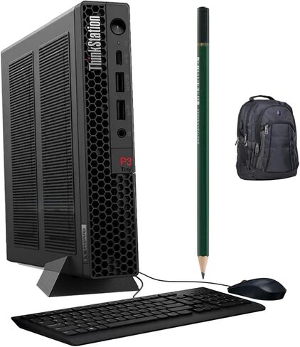 Lenovo ThinkStation P3 Tiny Workstation Mini Desktop (Intel I5-13500 ، Intel UHD 770 Shared ، 32GB DDR5 ، 1TB PCIe SSD ، WiFi 6E ، Bluetooth 5.3 ، 230W PSU ، RJ-45 ، Win 11 Pro) in Kuwait
