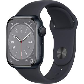 Apple Watch Series 8 (GPS, 41MM) - Midnight Aluminum Case with Midnight Sport Band (Renewed Premium) in Saudi Arabia