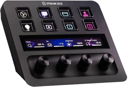 Elgato Stream Deck + XLR-خلاط الصوت ووحدة التحكم ، واجهة MIC الخلفية XLR-to-USB ، متوافقة مع أي MIC XLR للبودكاست ، دفق ، منشئي المحتوى ، DIALS ومفاتيح LCD ، PC/MAC in Kuwait