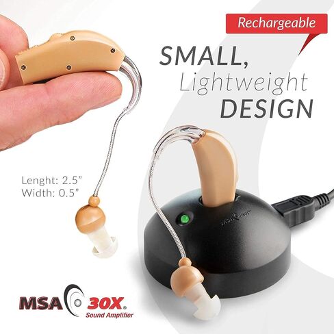 MSA 30x خلف مضخم صوت الأذن ، يضخّم الصوت بمقدار 30 مرة ، خفيفة الوزن ، غير ملحوظ تقريبًا ، مريح ، قابل للتعديل ، شحن سريع ، ملاءمة قابلة للتخصيص ، للجنسين ، الأذن اليمنى أو اليسرى in Kuwait
