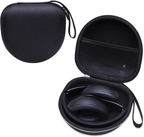 قضية صلبة متوافقة مع Beats و JBL و Beribes و Soundcore Anker و Tozo و Kvidio و Skullcandy و Picun و JLab Jbuds لوكس ANC/Studio لاسلكي سماعات قابلة للطي ، وسفر يحمل العلبة السوداء in Kuwait