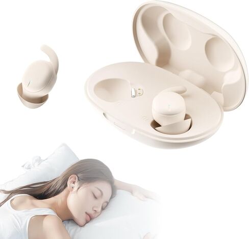 Invisible Sleep Earbuds, Noise Reduction Comfortable Sleep Headphones for Side Sleepers, Bluetooth Flat Sleepbuds, Sleep/Game/Music Mode, 6H Playtime, Lightweight Slim Design Ear Buds in Saudi Arabia