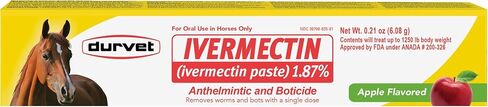 Ivermectin Paste Dewormer - 6.08g dose @ 1.87%-Apple flavored in Kuwait