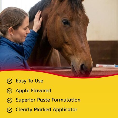 Ivermectin Paste Dewormer - 6.08g dose @ 1.87%-Apple flavored in Kuwait