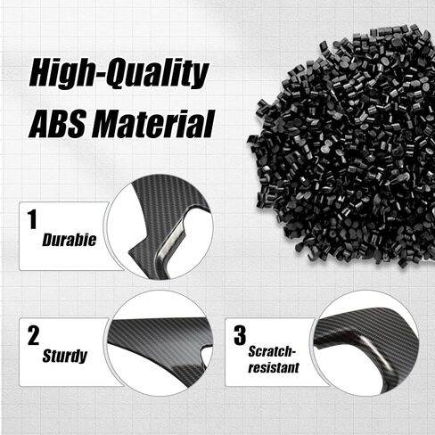 Center Console Side Armrest Trim Protective Cover Compatible with Mercedes Benz GLE W167 Coupe C167 GLS X167 450 580 350e 400d amg 63 53 2020-2025 ABS Carbon Fiber Pattern 2 Pcs in Saudi Arabia