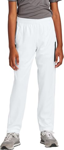 Sport-Tek Youth Travel Pant | سروال رياضي خفيف الوزن للأطفال ، سراويل رياضية رياضية مع السوستة الجانبية الممتدة وبلوك الألوان in Kuwait