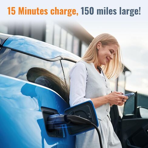 Adapter for Tesla to J1772 EV Charger, Max 60A 250V EV Charge with Press-Safety-Lock, for NACS to J1772 Charging Adapter Compatible with Tesla Wall Connector/Destination/Mobile Charger for J1772 EV in Saudi Arabia