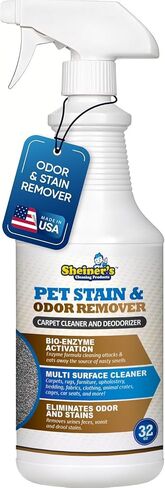 مزيل وصمة عار Sheiner's Pet Toum & Pet Overor Eliminator ، حل أنشأ من تنظيف Bio-enlsyme Advanced Clevins for Carpets ، Brugs ، تنجيد ومساحات متعددة ، آمنة للحيوانات الأليفة والأطفال ، جالون 1 جالون in Kuwait