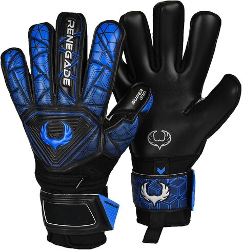 Renegade GK Vortex Goalie Gloves with Microbe-Guard (Sizes 6-11, 3 Styles, Level 3) 3.5+3mm Hyper Grip & Super Mesh | Excellent All-Around Goalkeeper Glove | Based in The USA in Kuwait