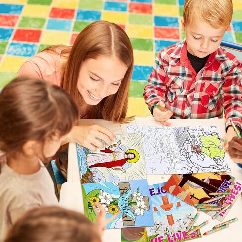 Fulmoon 72 PCS Earth Day Colling Books with 72 PCS Crayons for Kids Save the Planet Coloring Books Bolk Bulk for Toddler Ages 3-10 Earth Day Party Form in Kuwait
