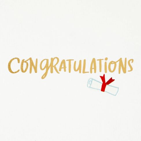 Hallmark Year-Dated Graduation Card (2025, There's No Stopping You) Gold Stars on Blue in Kuwait